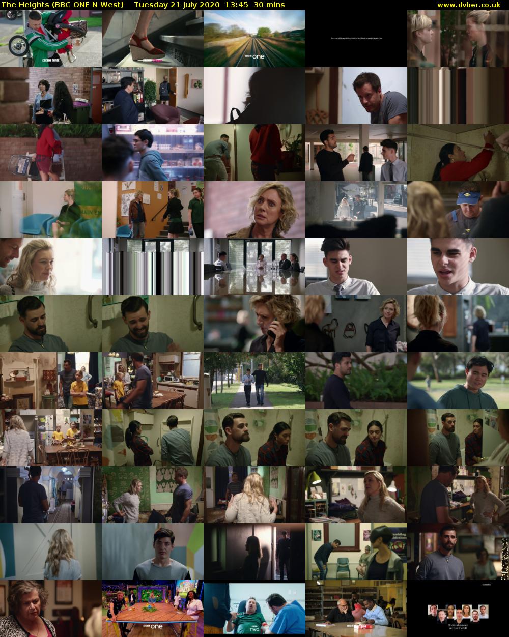 The Heights (BBC ONE N West) Tuesday 21 July 2020 13:45 - 14:15