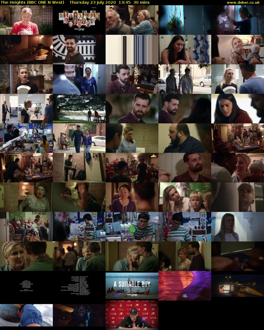 The Heights (BBC ONE N West) Thursday 23 July 2020 13:45 - 14:15