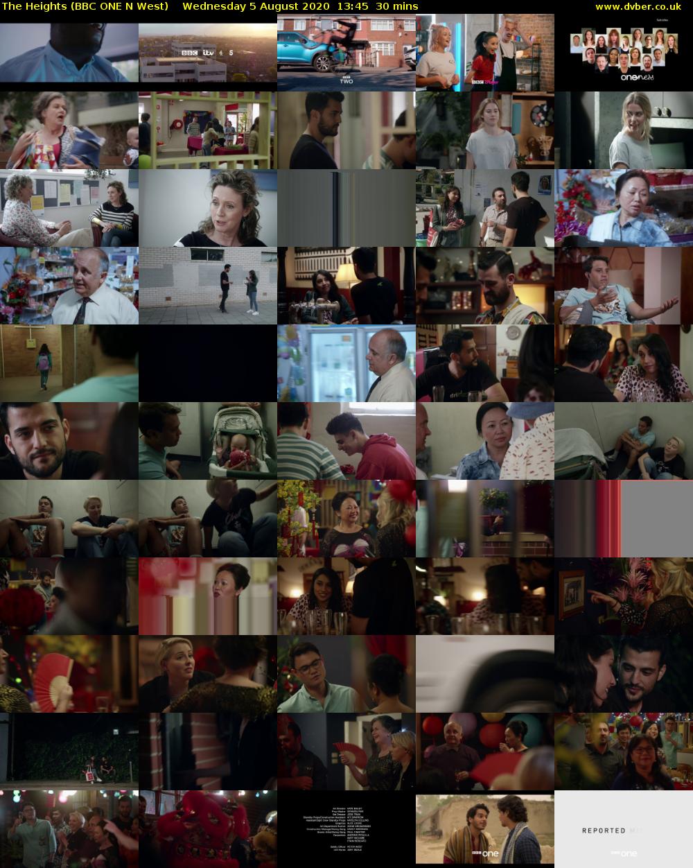 The Heights (BBC ONE N West) Wednesday 5 August 2020 13:45 - 14:15