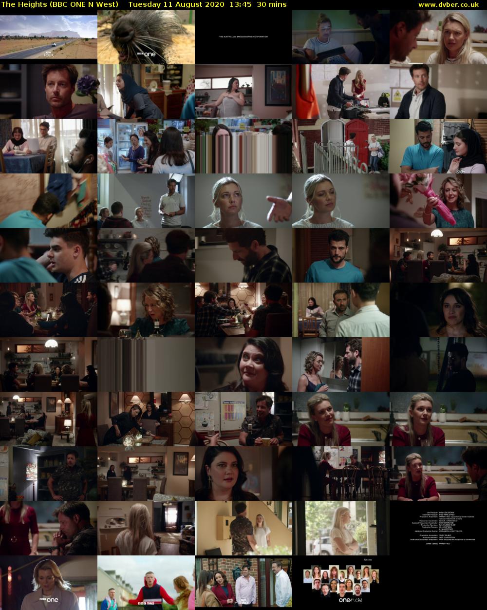 The Heights (BBC ONE N West) Tuesday 11 August 2020 13:45 - 14:15