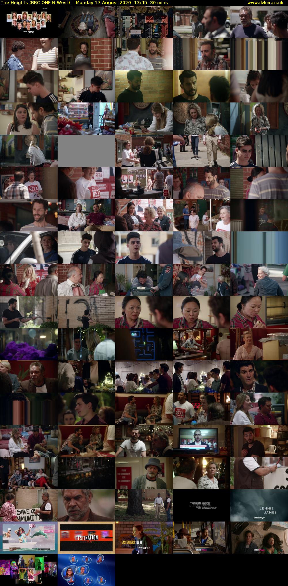 The Heights (BBC ONE N West) Monday 17 August 2020 13:45 - 14:15