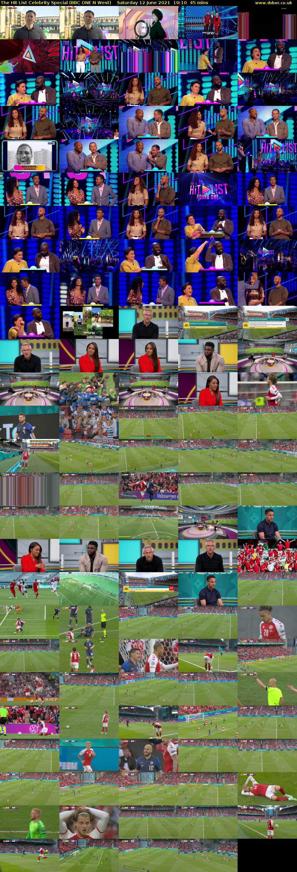 The Hit List Celebrity Special (BBC ONE N West) Saturday 12 June 2021 19:10 - 19:55
