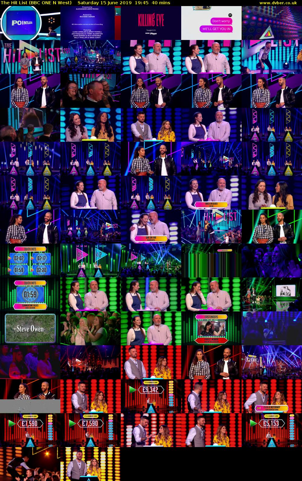 The Hit List (BBC ONE N West) Saturday 15 June 2019 19:45 - 20:25