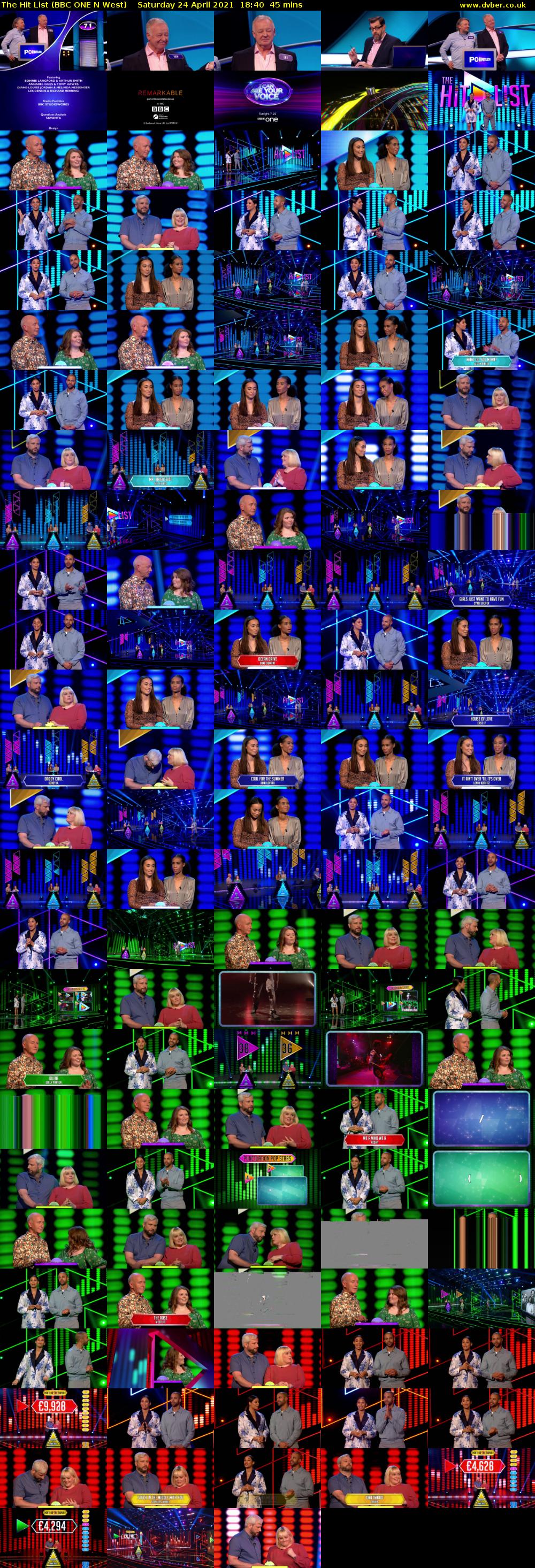 The Hit List (BBC ONE N West) Saturday 24 April 2021 18:40 - 19:25