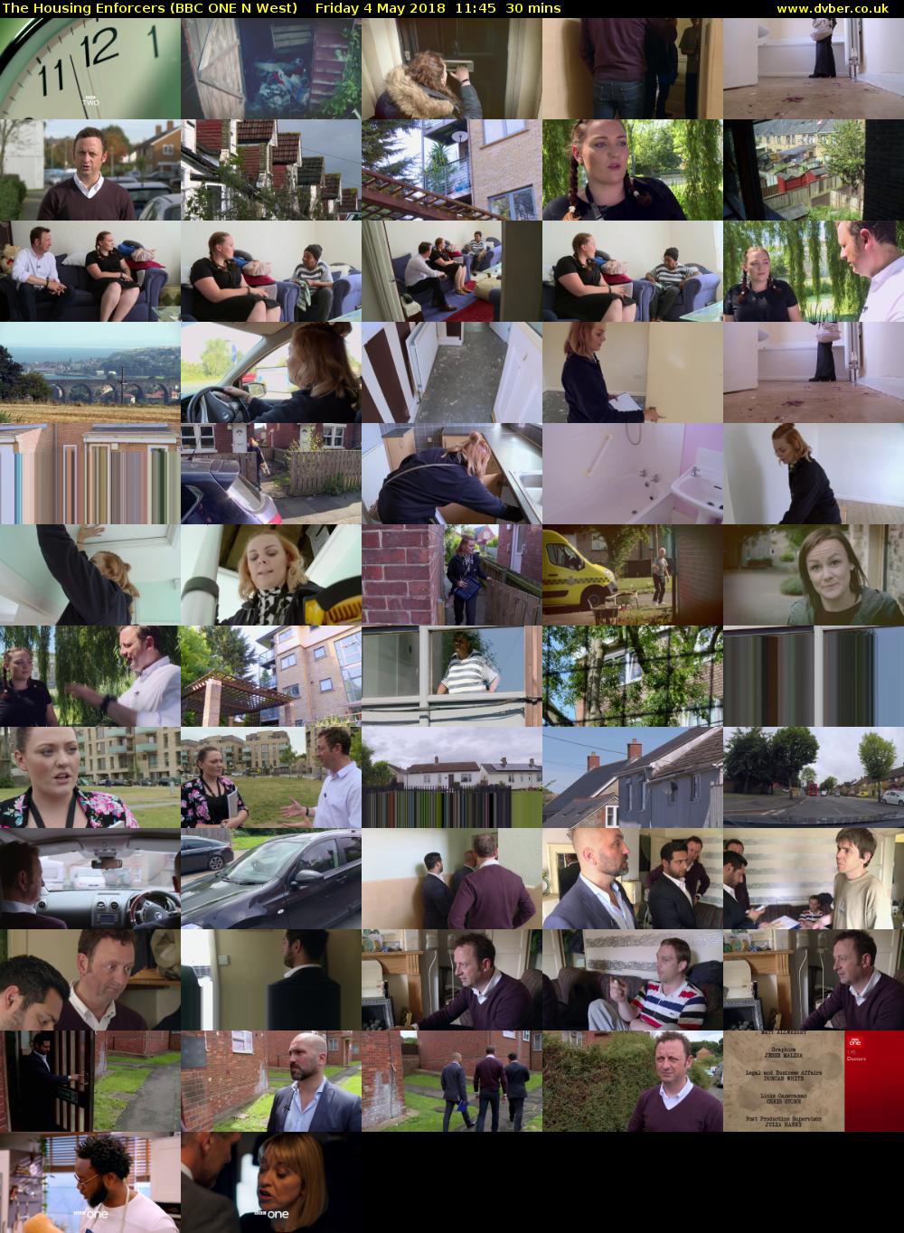 The Housing Enforcers (BBC ONE N West) Friday 4 May 2018 11:45 - 12:15