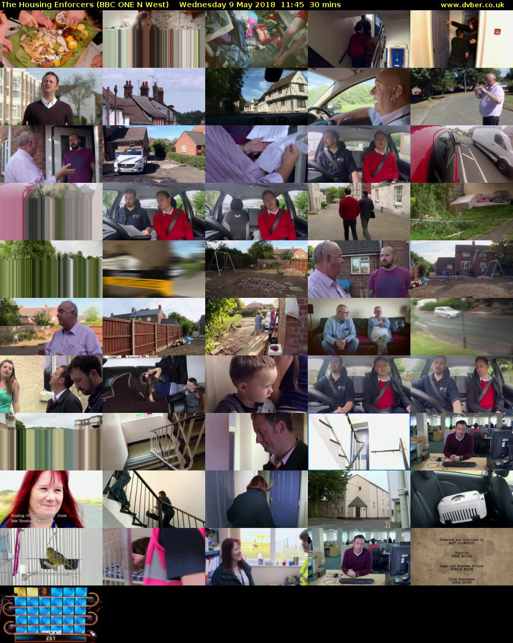 The Housing Enforcers (BBC ONE N West) Wednesday 9 May 2018 11:45 - 12:15