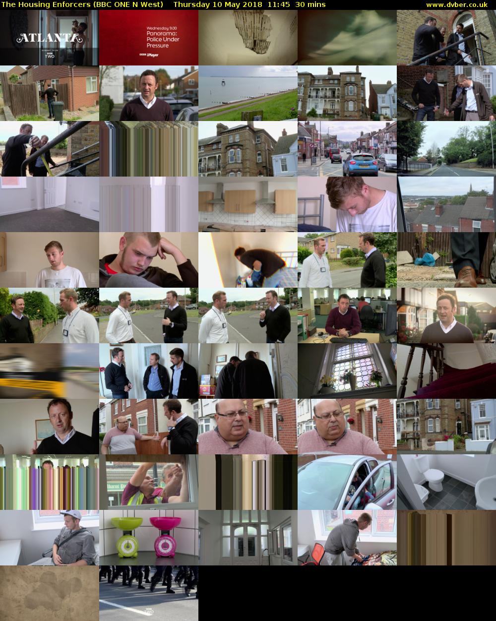 The Housing Enforcers (BBC ONE N West) Thursday 10 May 2018 11:45 - 12:15