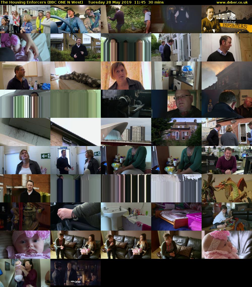 The Housing Enforcers (BBC ONE N West) Tuesday 28 May 2019 11:45 - 12:15
