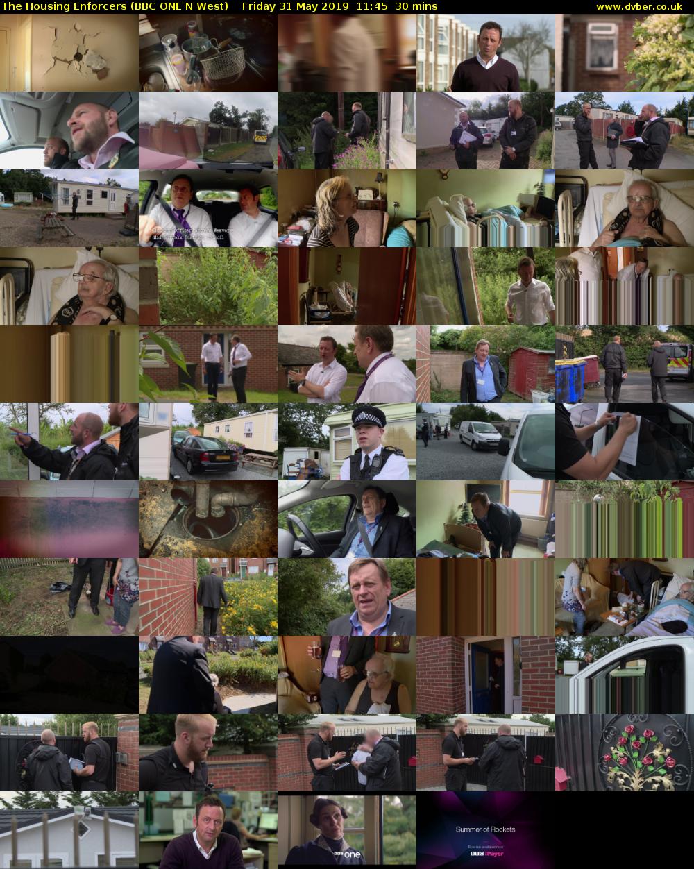 The Housing Enforcers (BBC ONE N West) Friday 31 May 2019 11:45 - 12:15