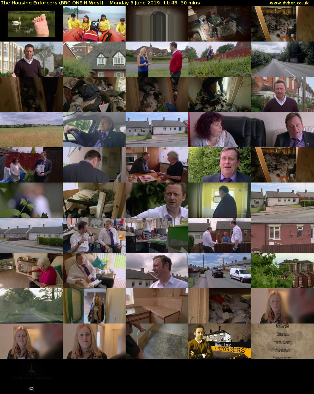 The Housing Enforcers (BBC ONE N West) Monday 3 June 2019 11:45 - 12:15