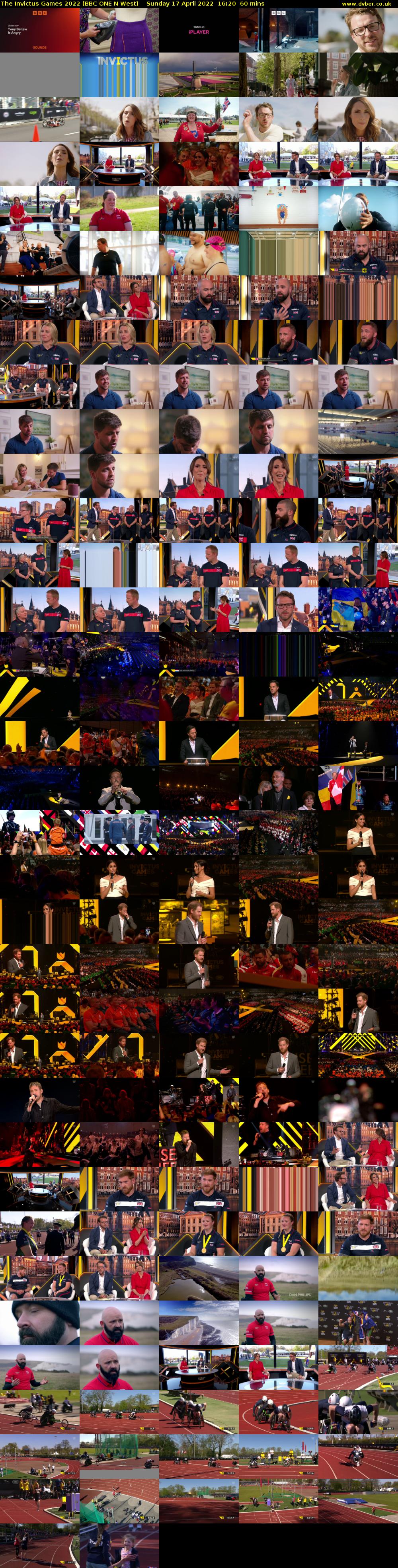 The Invictus Games 2022 (BBC ONE N West) Sunday 17 April 2022 16:20 - 17:20