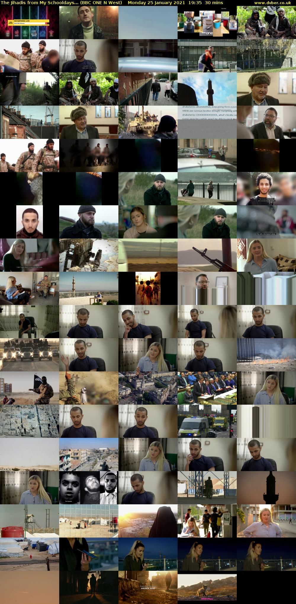 The Jihadis from My Schooldays... (BBC ONE N West) Monday 25 January 2021 19:35 - 20:05