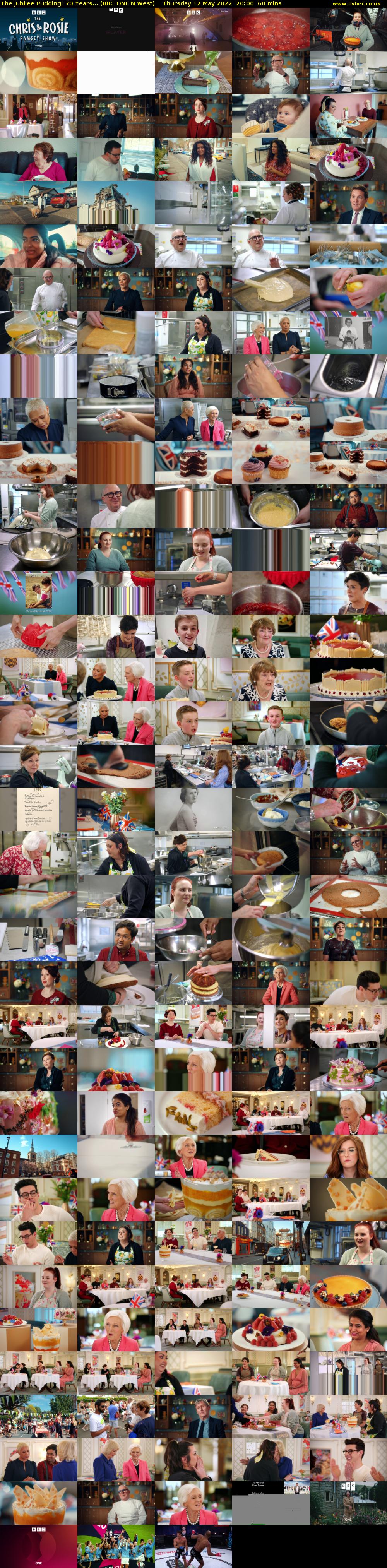 The Jubilee Pudding: 70 Years... (BBC ONE N West) Thursday 12 May 2022 20:00 - 21:00