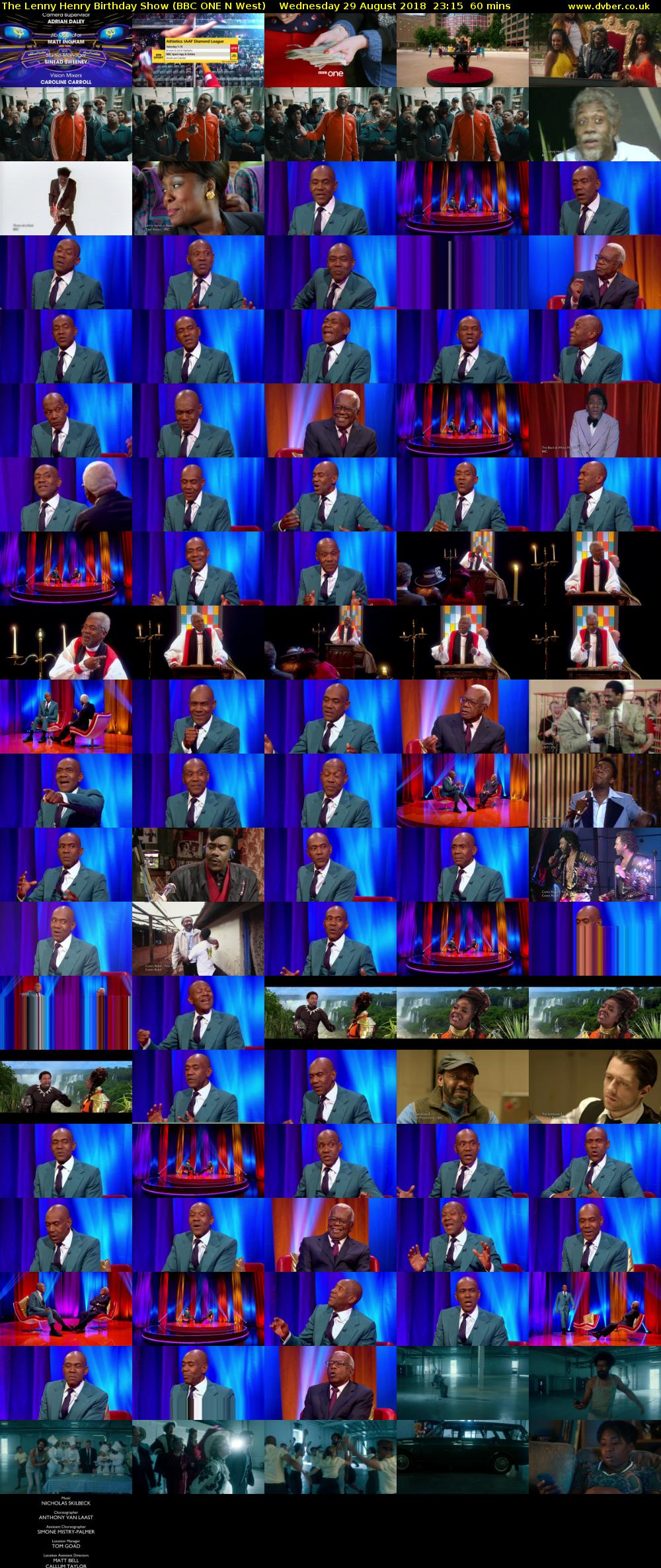 The Lenny Henry Birthday Show (BBC ONE N West) Wednesday 29 August 2018 23:15 - 00:15