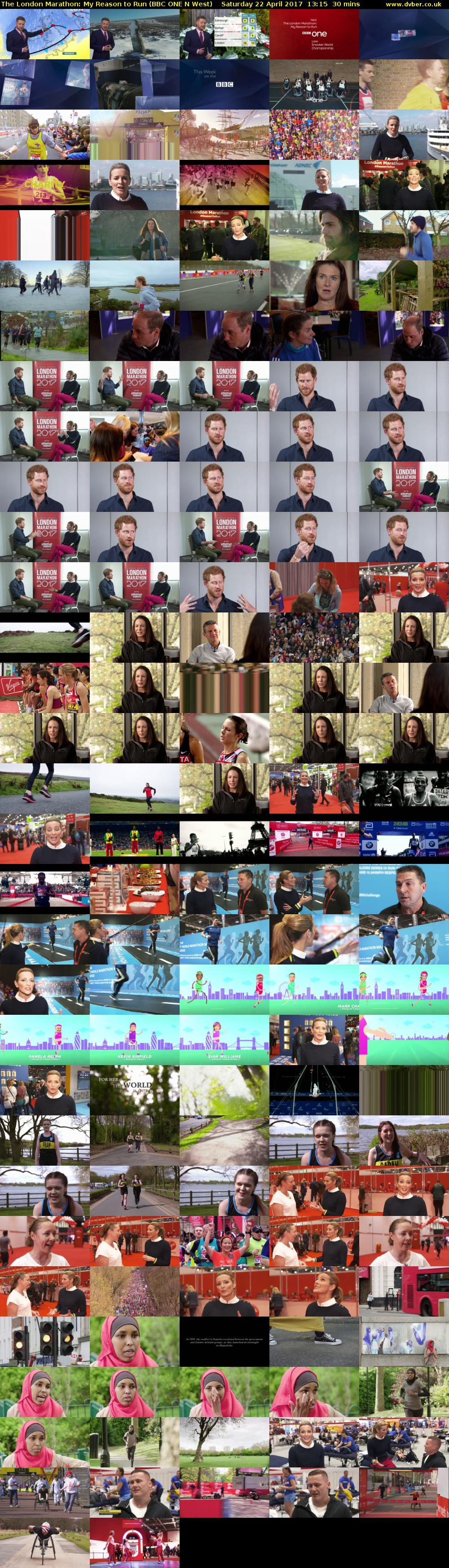 The London Marathon: My Reason to Run (BBC ONE N West) Saturday 22 April 2017 13:15 - 13:45