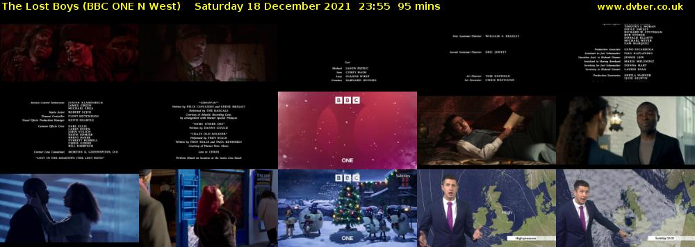 The Lost Boys (BBC ONE N West) Saturday 18 December 2021 23:55 - 01:30