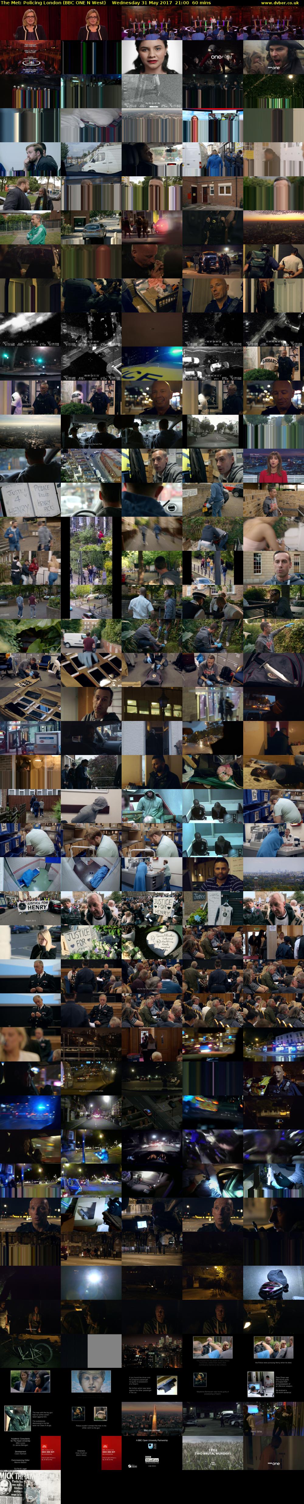 The Met: Policing London (BBC ONE N West) Wednesday 31 May 2017 21:00 - 22:00