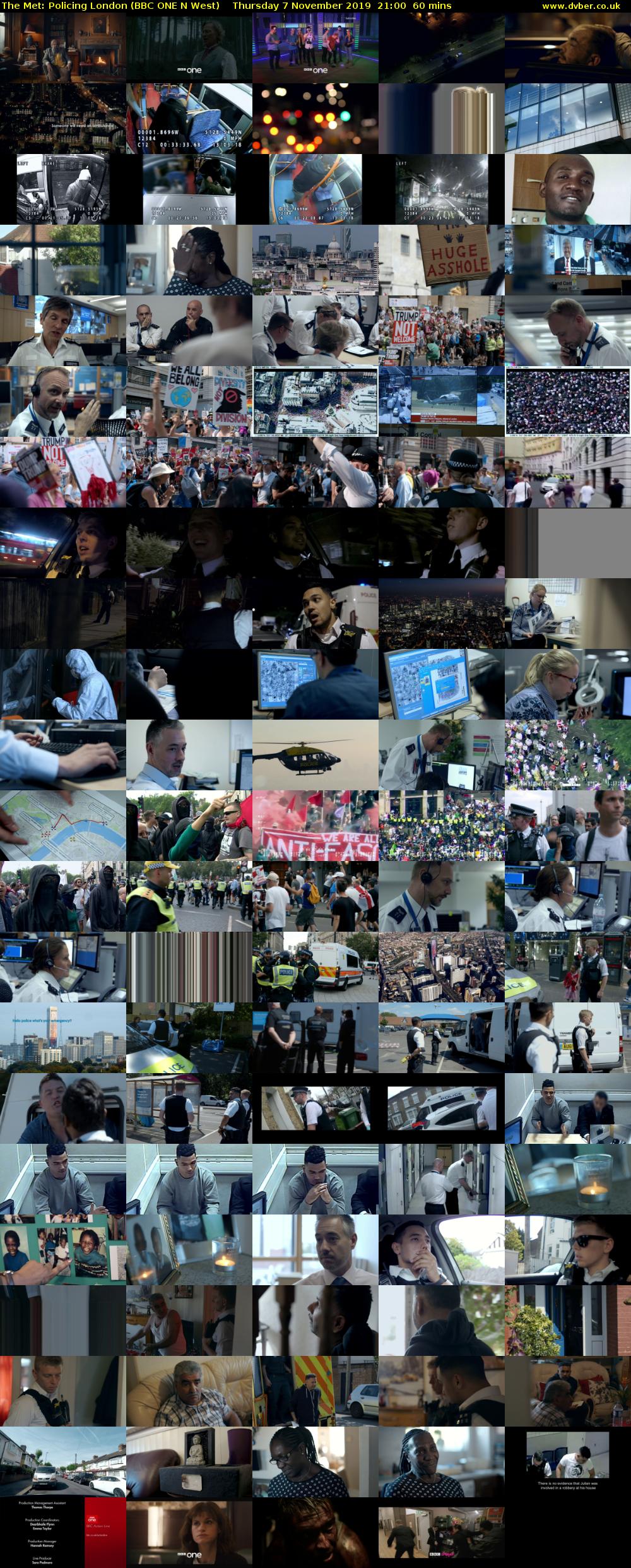 The Met: Policing London (BBC ONE N West) Thursday 7 November 2019 21:00 - 22:00