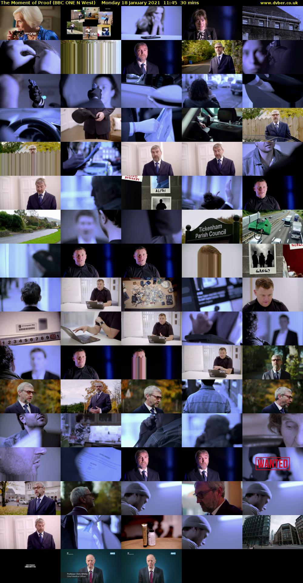 The Moment of Proof (BBC ONE N West) Monday 18 January 2021 11:45 - 12:15