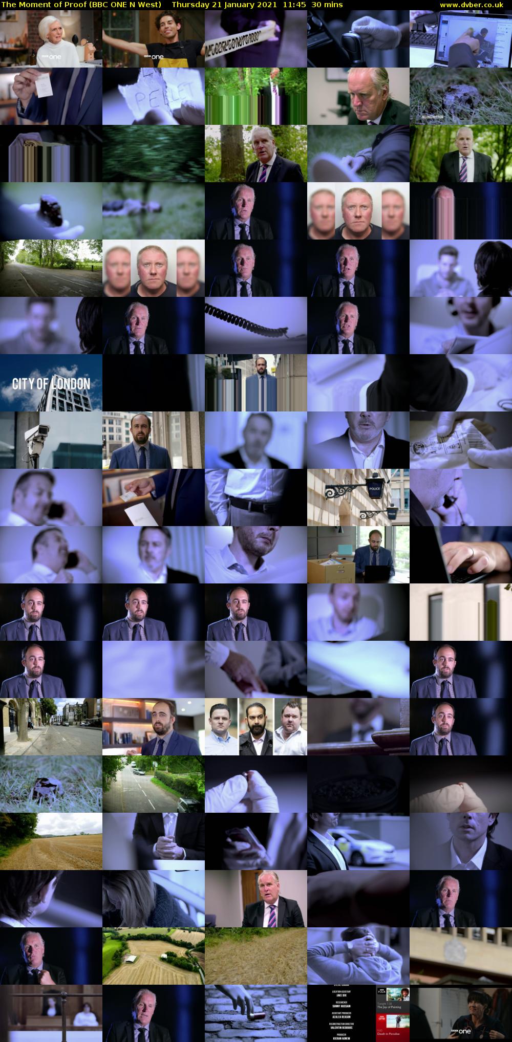 The Moment of Proof (BBC ONE N West) Thursday 21 January 2021 11:45 - 12:15