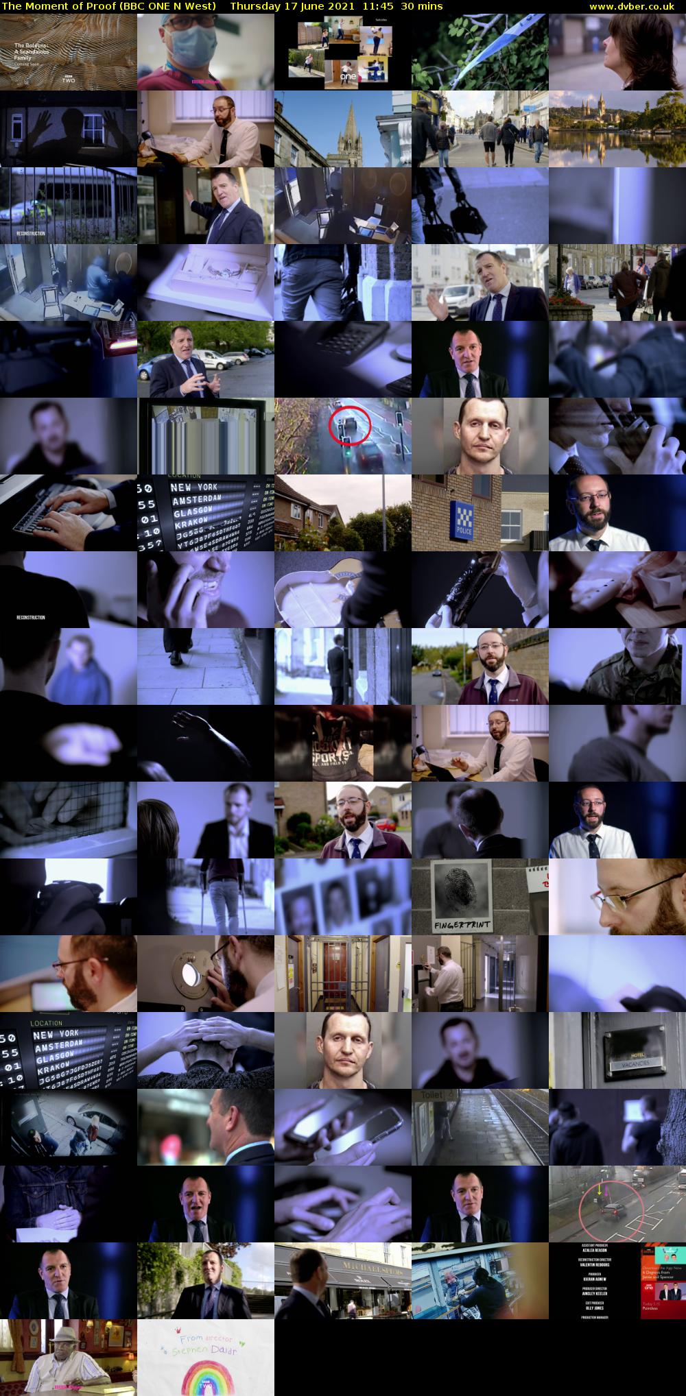 The Moment of Proof (BBC ONE N West) Thursday 17 June 2021 11:45 - 12:15