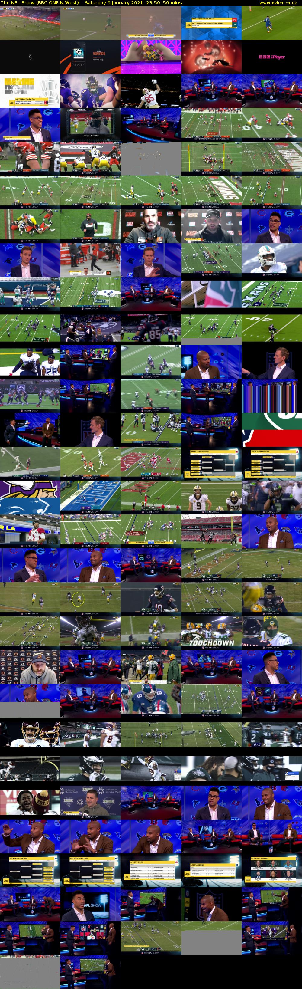 The NFL Show (BBC ONE N West) Saturday 9 January 2021 23:50 - 00:40
