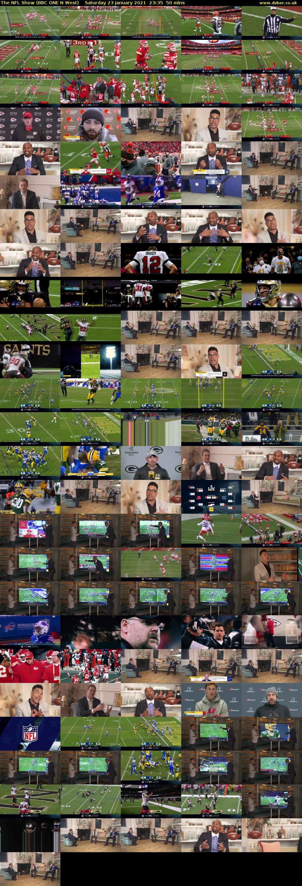 The NFL Show (BBC ONE N West) Saturday 23 January 2021 23:35 - 00:25