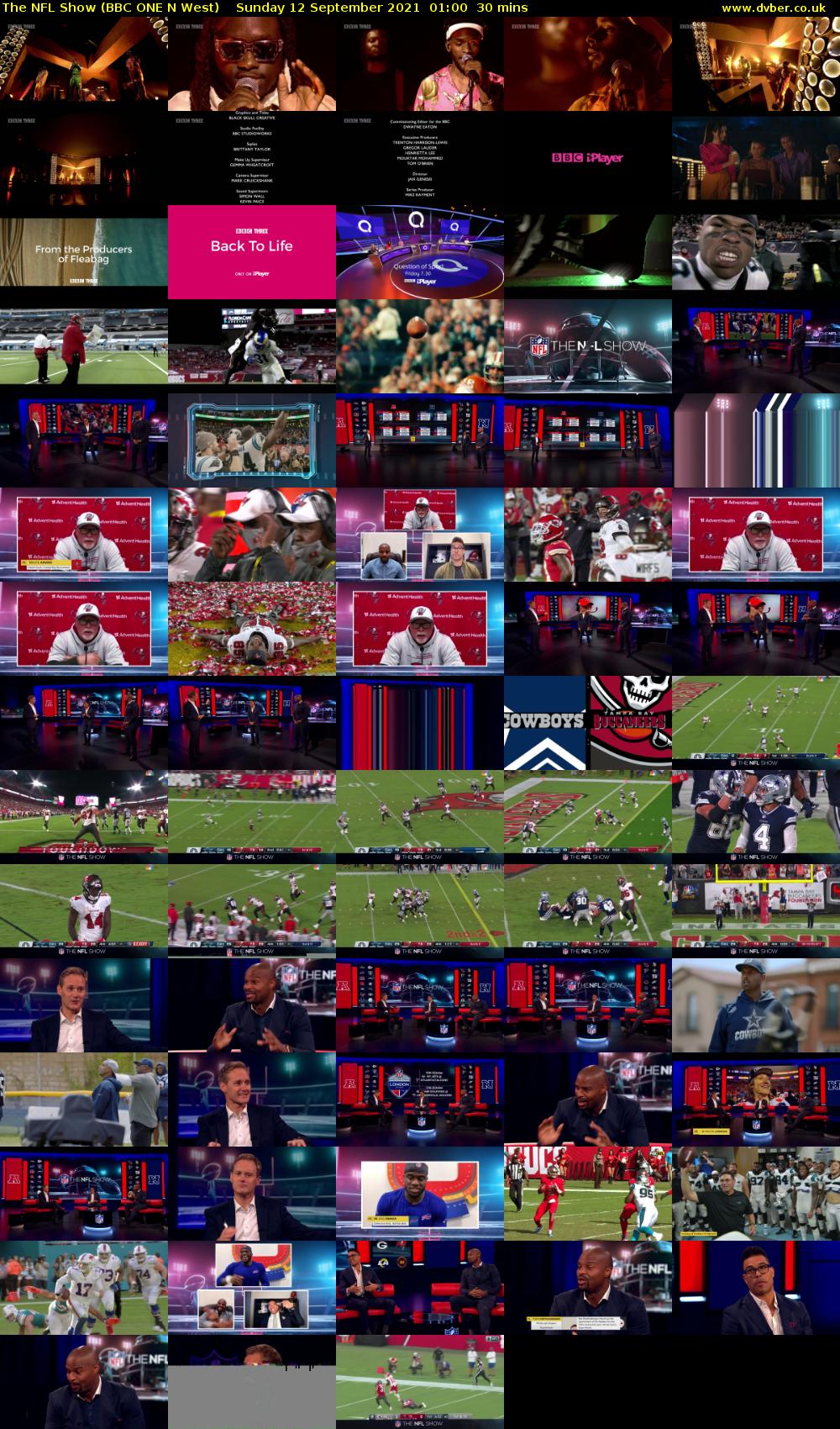 The NFL Show (BBC ONE N West) Sunday 12 September 2021 01:00 - 01:30