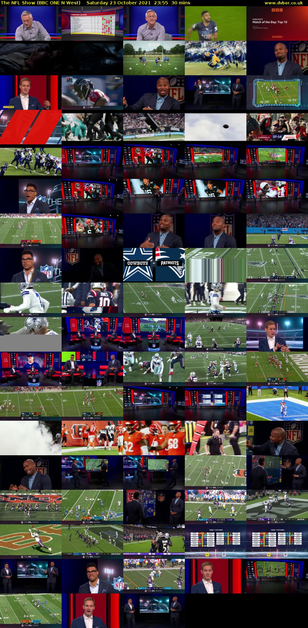 The NFL Show (BBC ONE N West) Saturday 23 October 2021 23:55 - 00:25