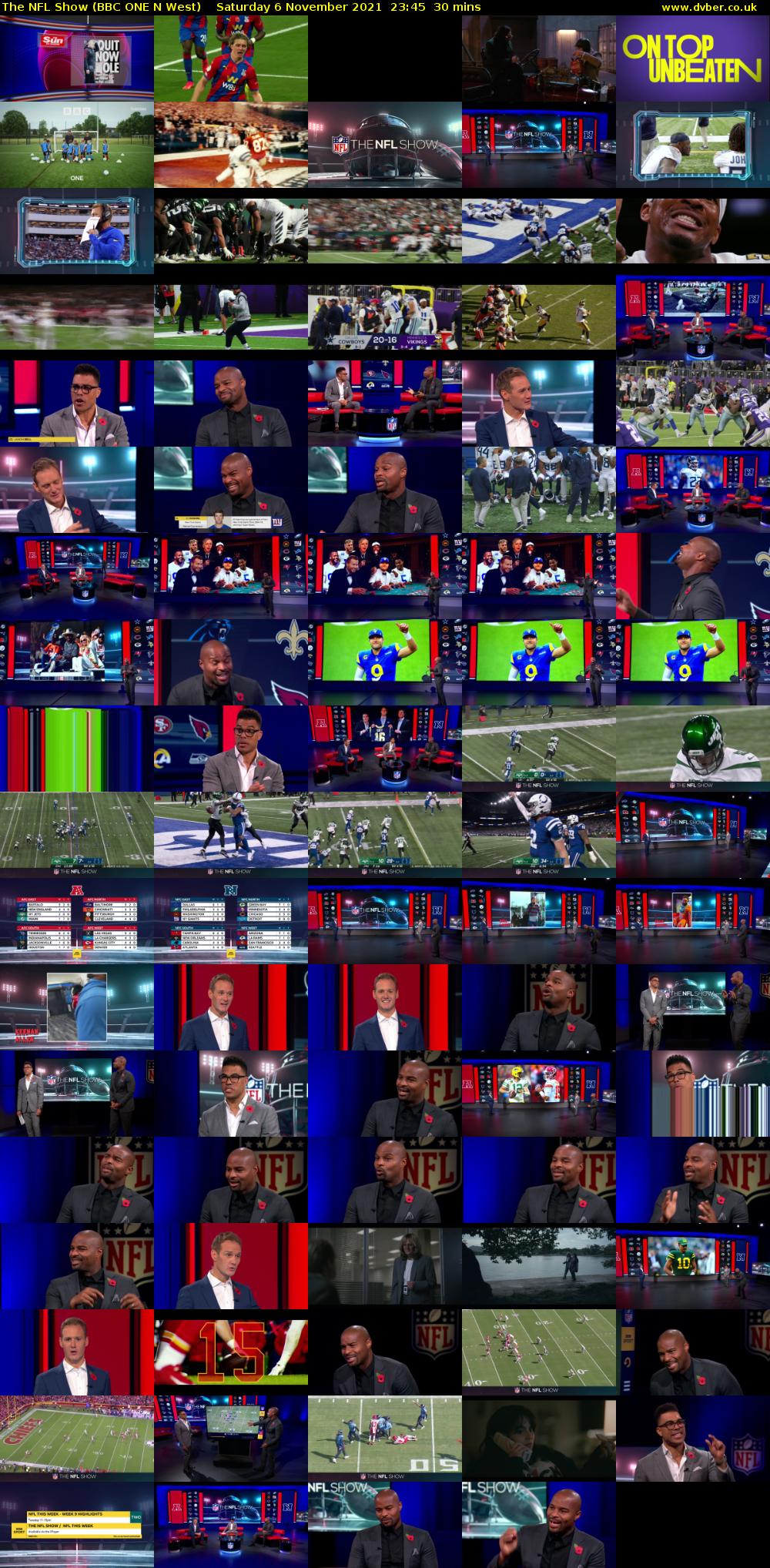 The NFL Show (BBC ONE N West) Saturday 6 November 2021 23:45 - 00:15