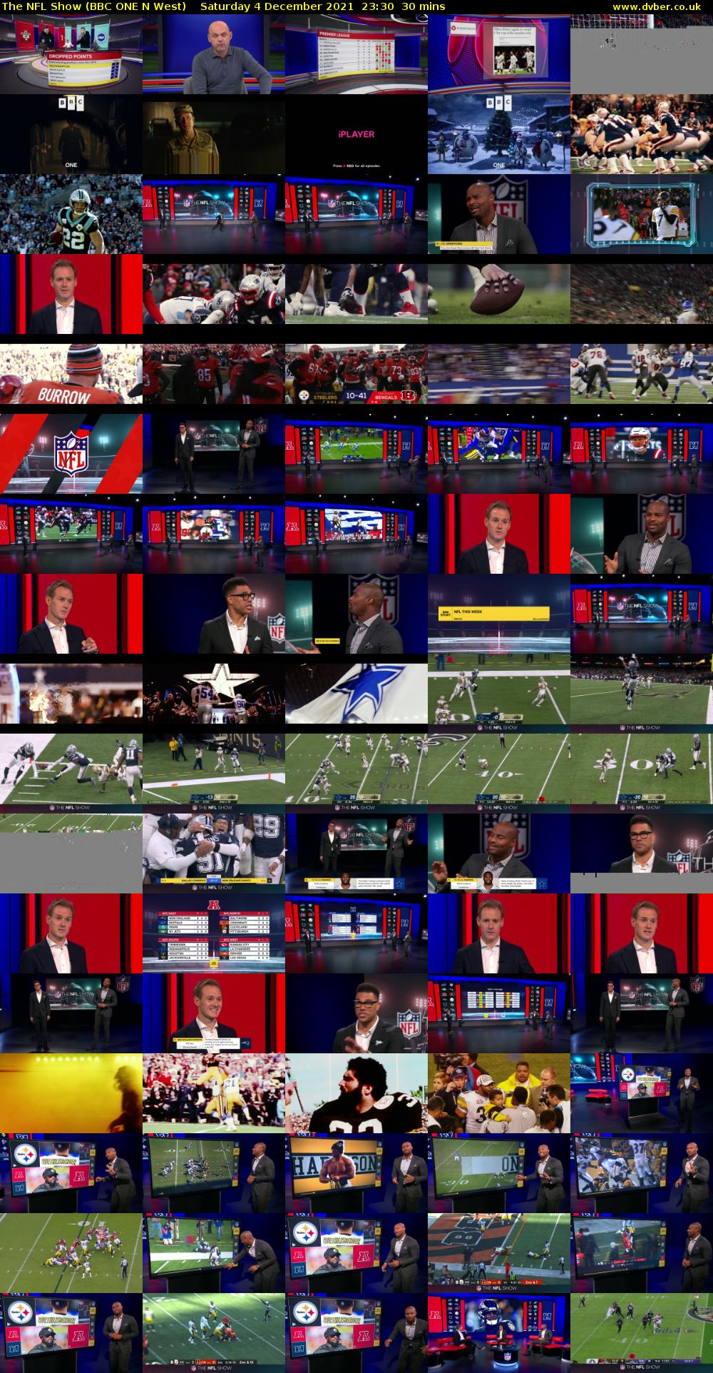 The NFL Show (BBC ONE N West) Saturday 4 December 2021 23:30 - 00:00