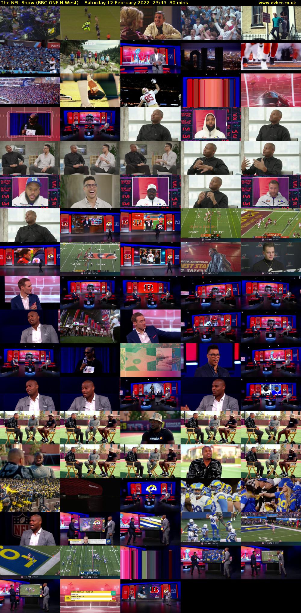 The NFL Show (BBC ONE N West) Saturday 12 February 2022 23:45 - 00:15