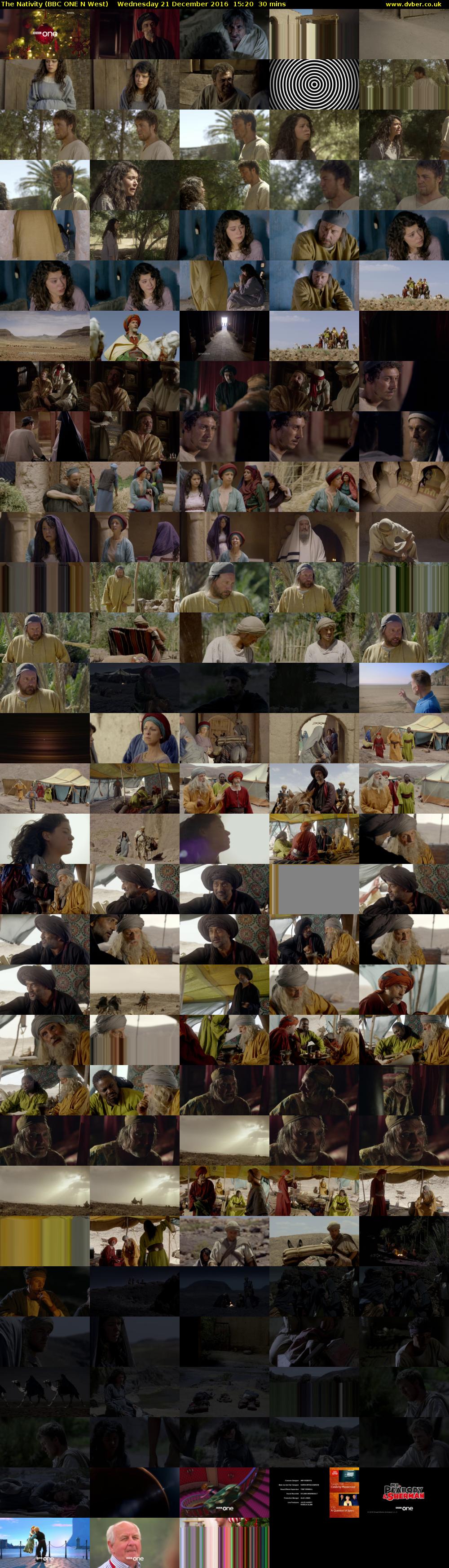 The Nativity (BBC ONE N West) Wednesday 21 December 2016 15:20 - 15:50
