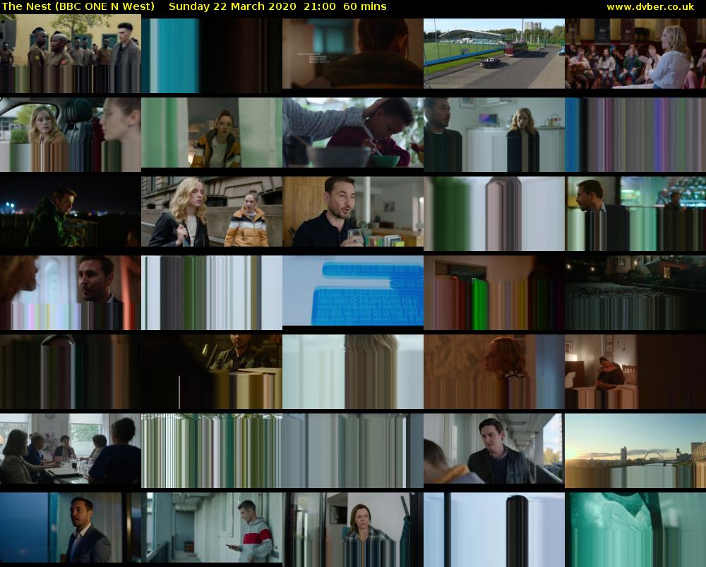 The Nest (BBC ONE N West) Sunday 22 March 2020 21:00 - 22:00