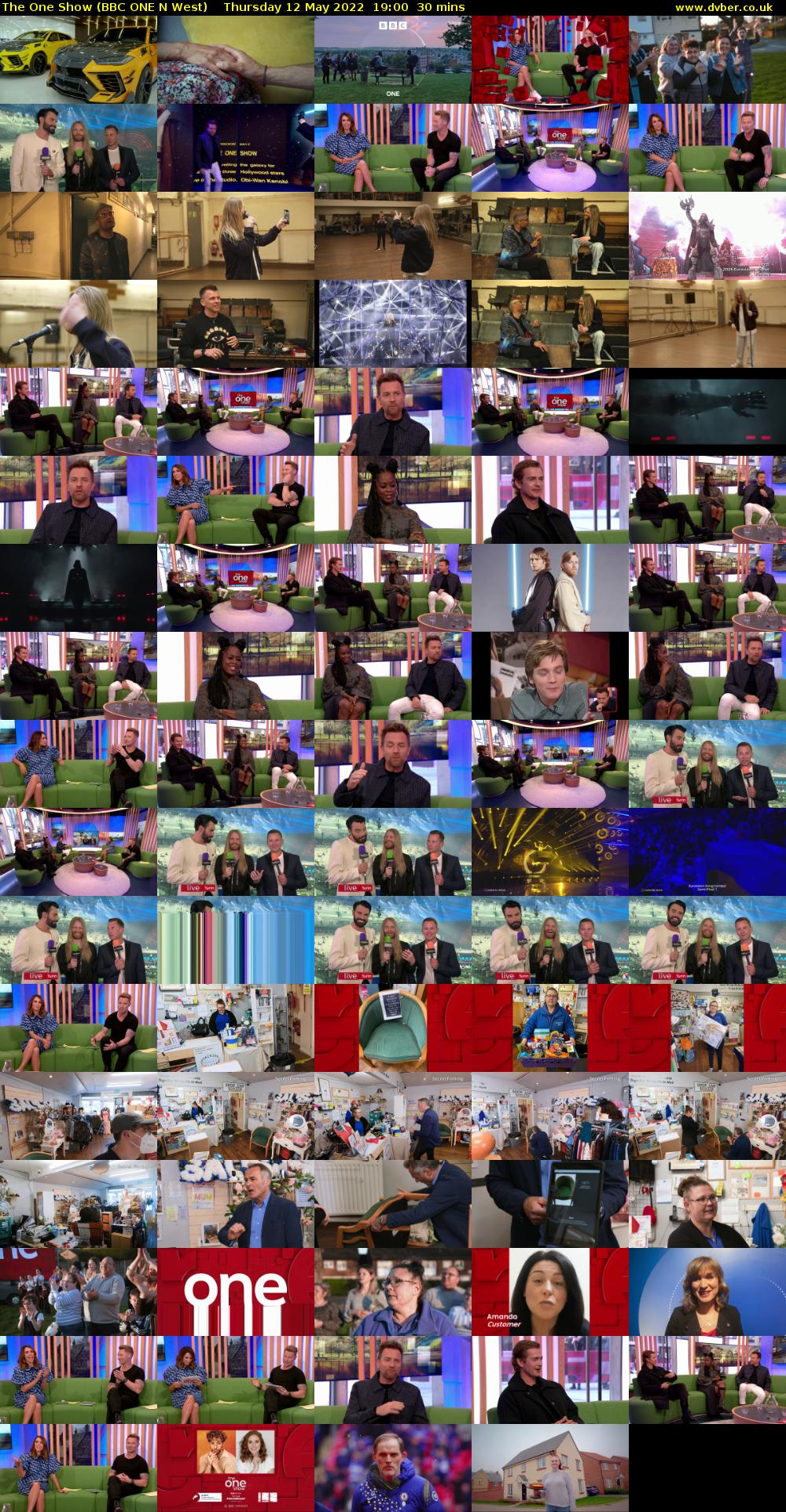 The One Show (BBC ONE N West) Thursday 12 May 2022 19:00 - 19:30