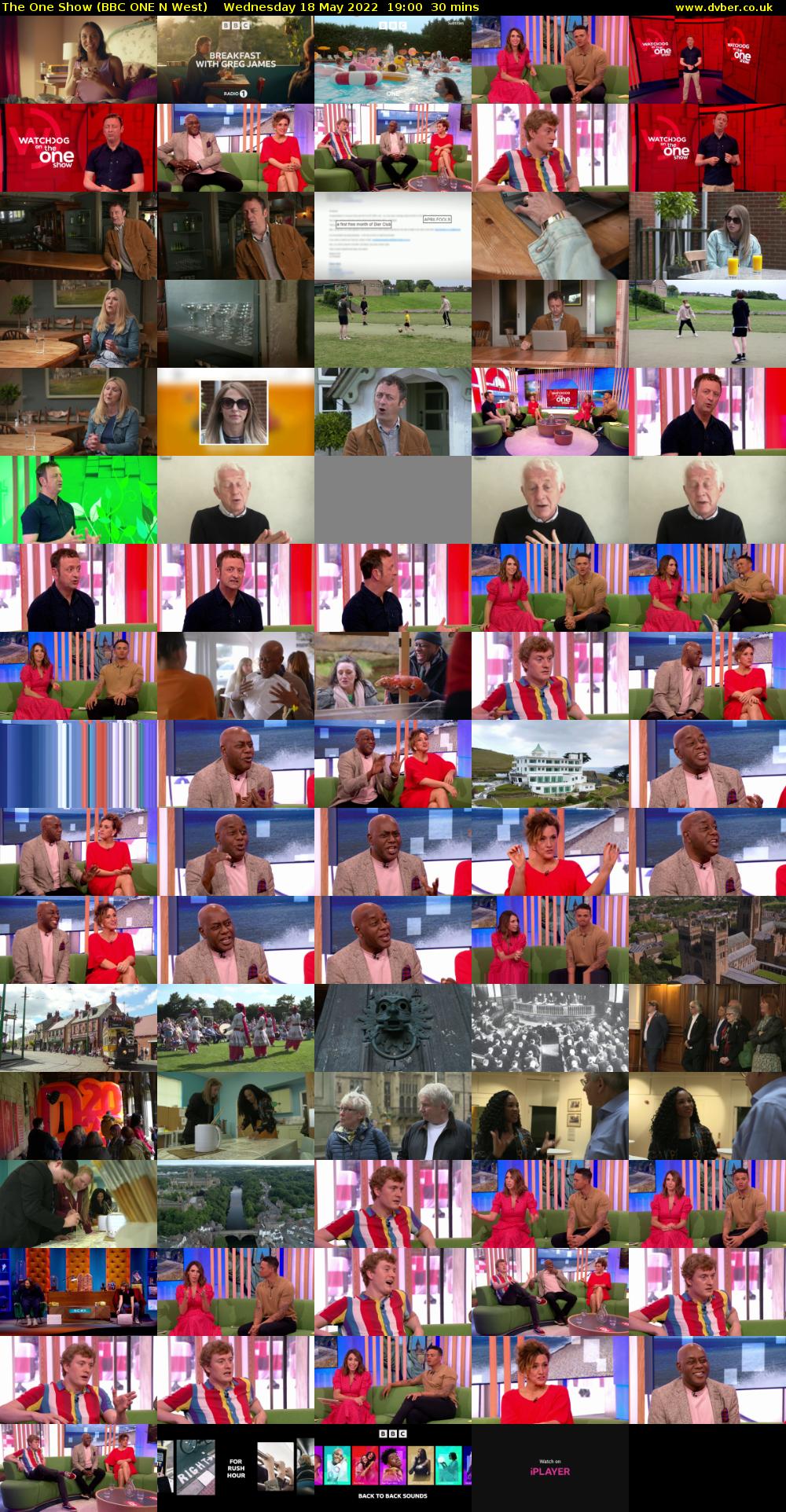 The One Show (BBC ONE N West) Wednesday 18 May 2022 19:00 - 19:30