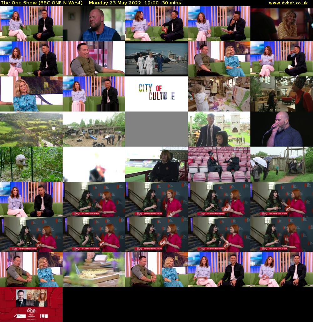 The One Show (BBC ONE N West) Monday 23 May 2022 19:00 - 19:30