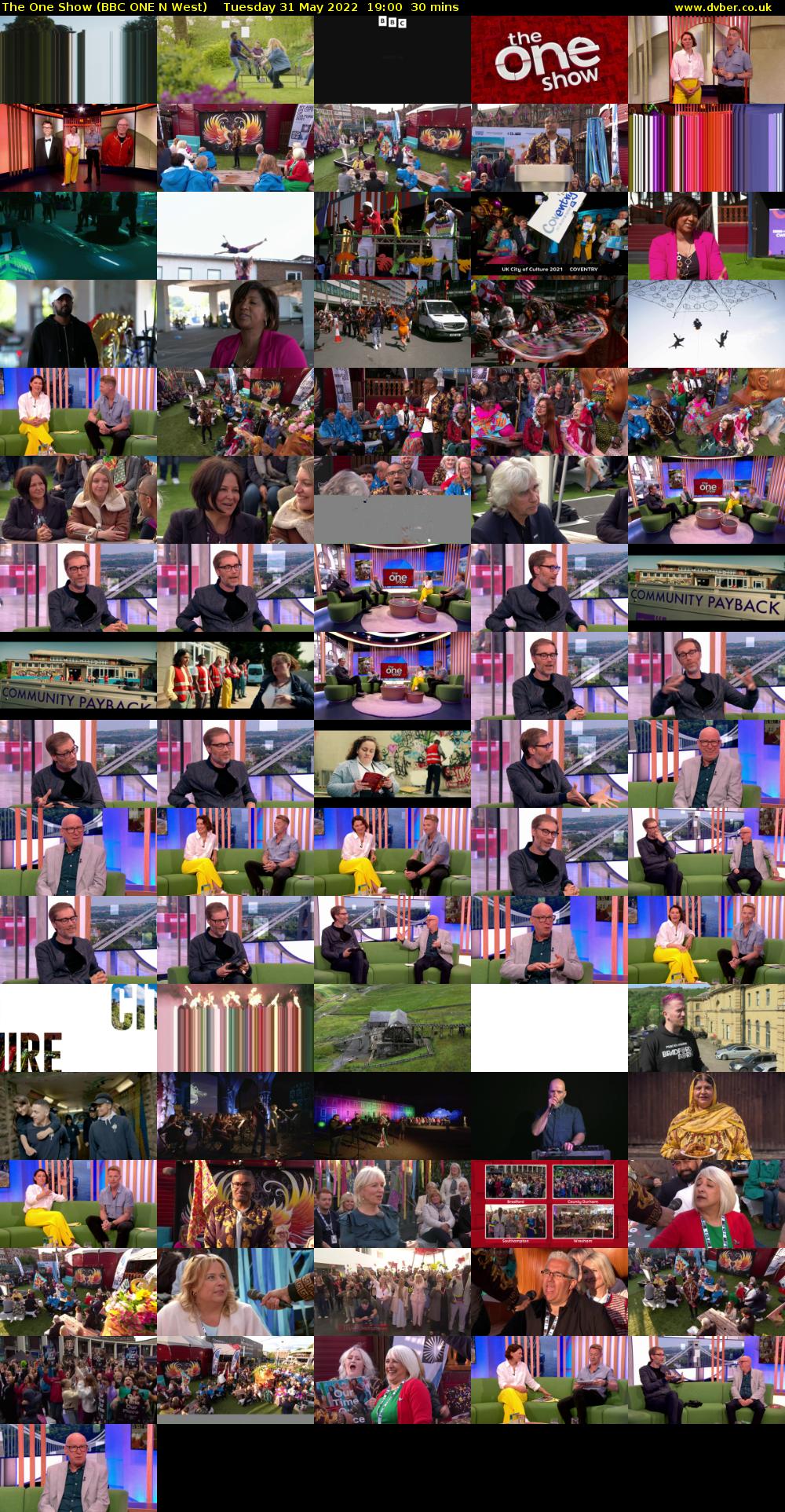 The One Show (BBC ONE N West) Tuesday 31 May 2022 19:00 - 19:30