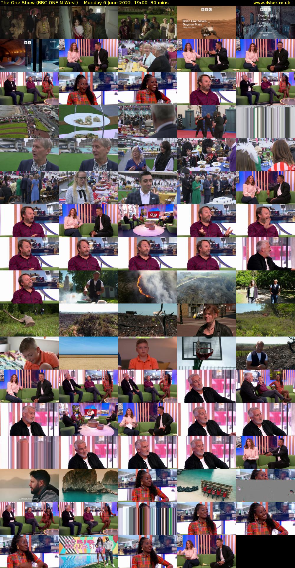 The One Show (BBC ONE N West) Monday 6 June 2022 19:00 - 19:30