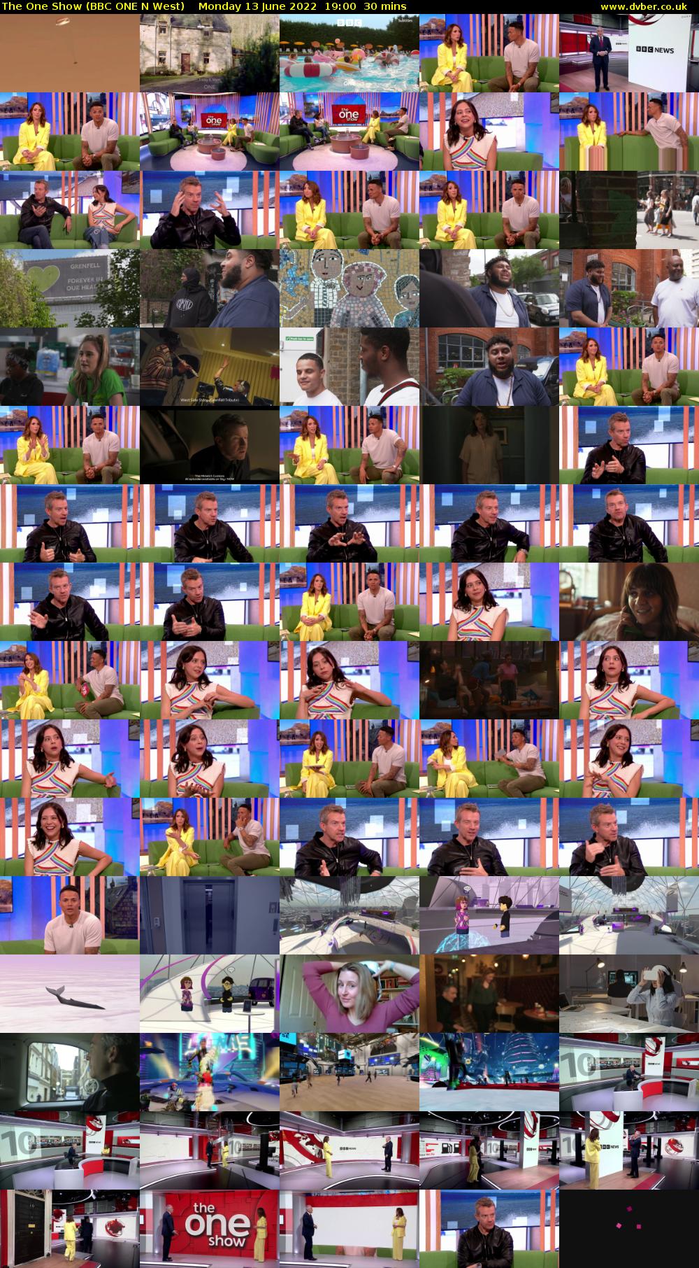 The One Show (BBC ONE N West) Monday 13 June 2022 19:00 - 19:30