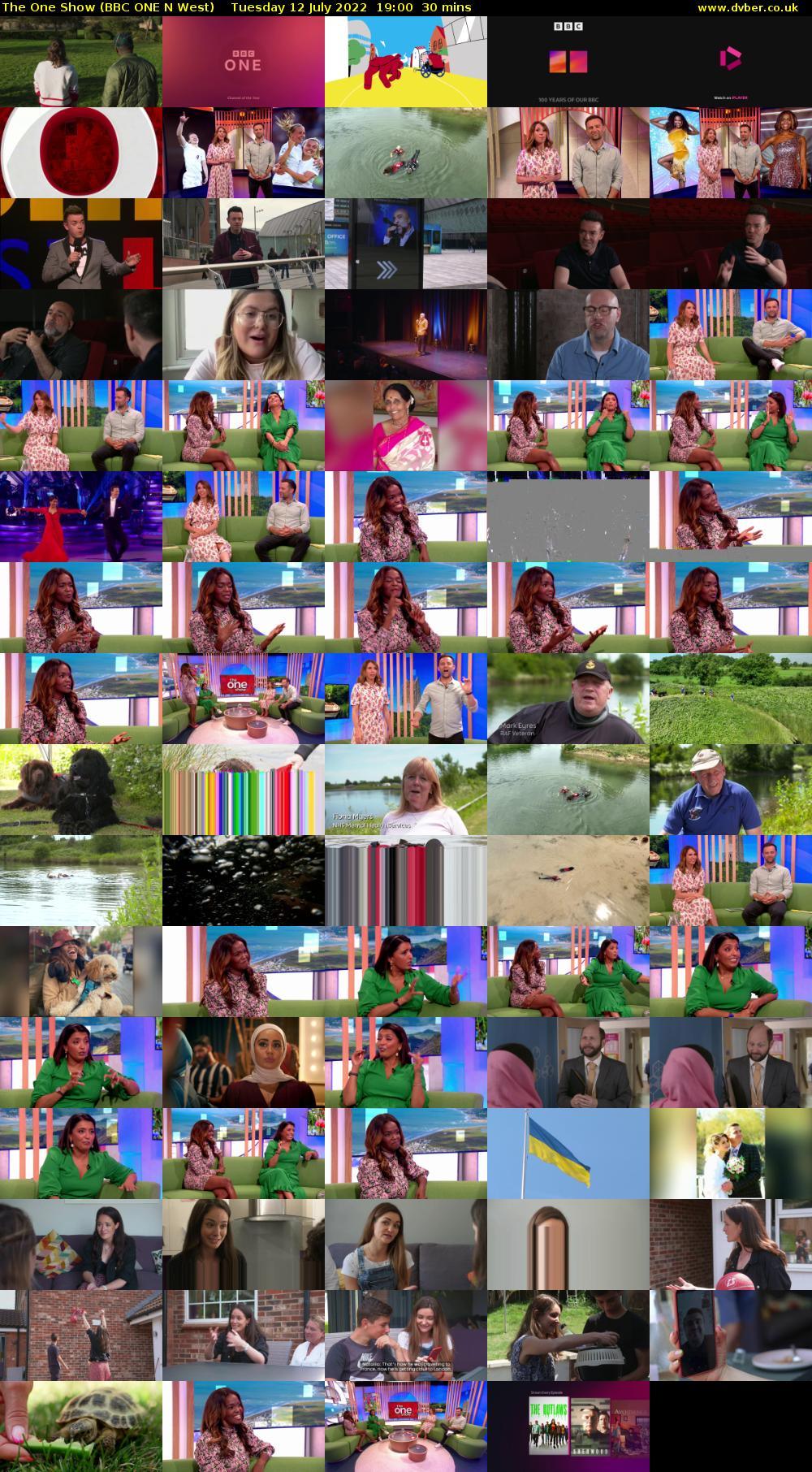 The One Show (BBC ONE N West) Tuesday 12 July 2022 19:00 - 19:30