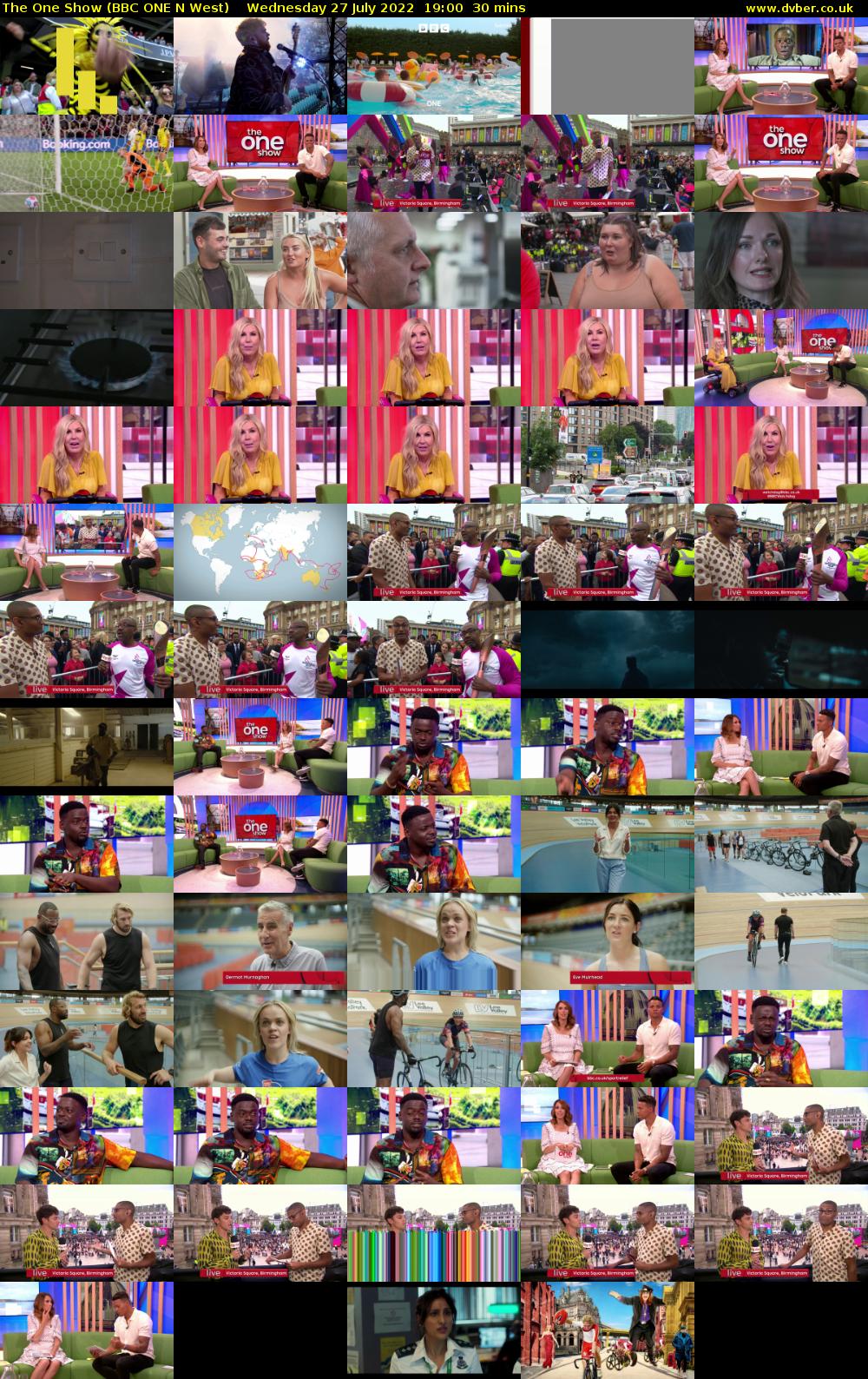 The One Show (BBC ONE N West) Wednesday 27 July 2022 19:00 - 19:30