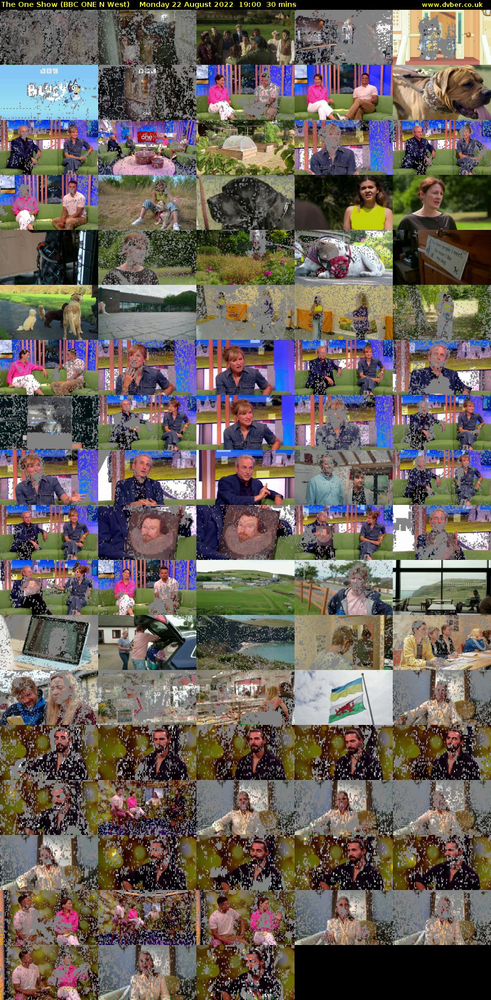 The One Show (BBC ONE N West) Monday 22 August 2022 19:00 - 19:30