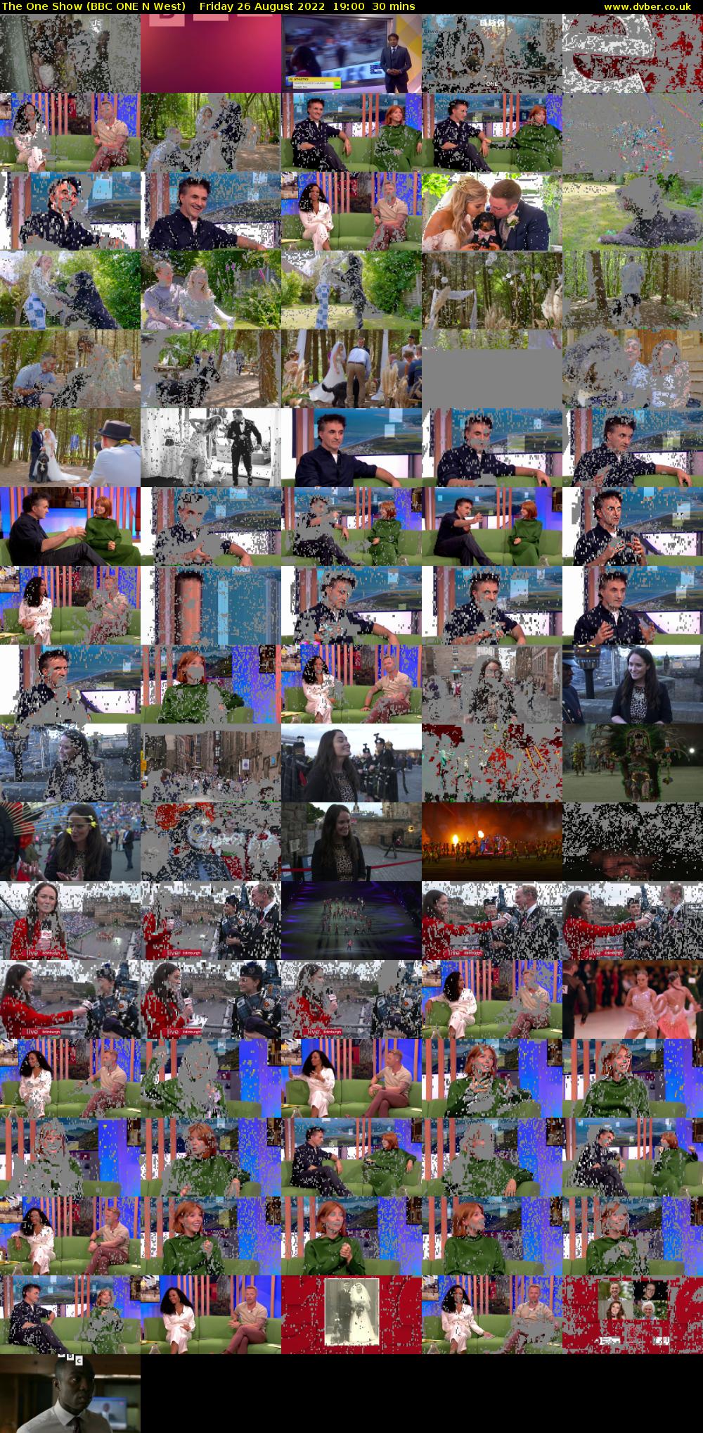 The One Show (BBC ONE N West) Friday 26 August 2022 19:00 - 19:30
