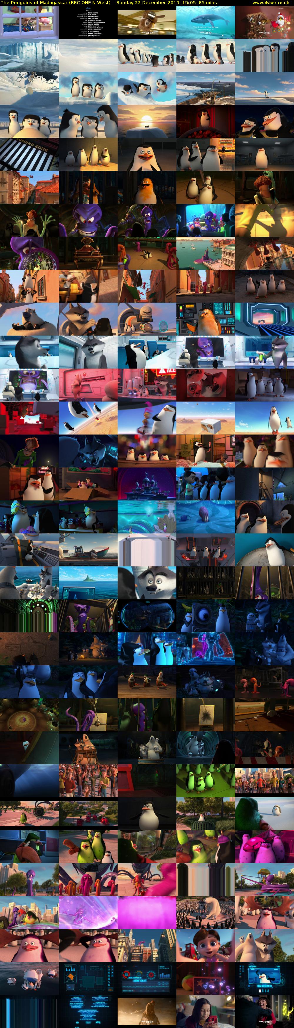 The Penguins of Madagascar (BBC ONE N West) Sunday 22 December 2019 15:05 - 16:30