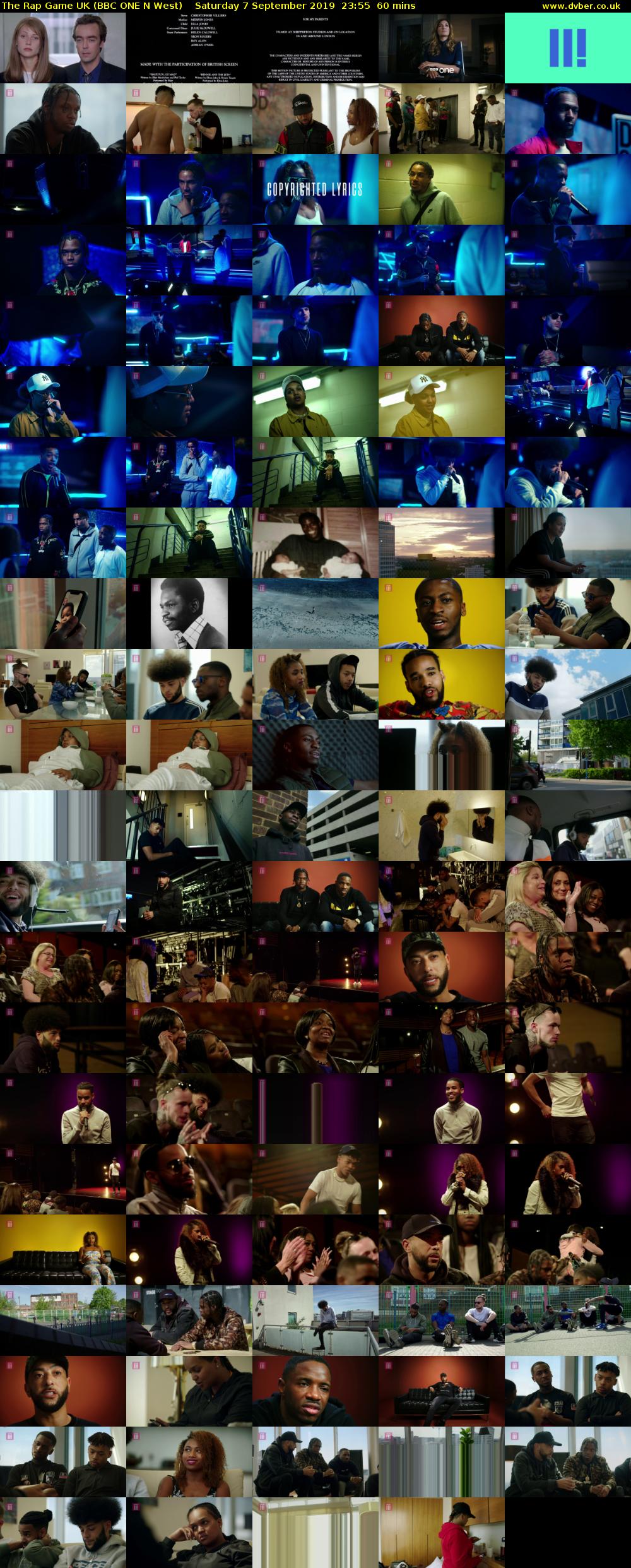 The Rap Game UK (BBC ONE N West) Saturday 7 September 2019 23:55 - 00:55