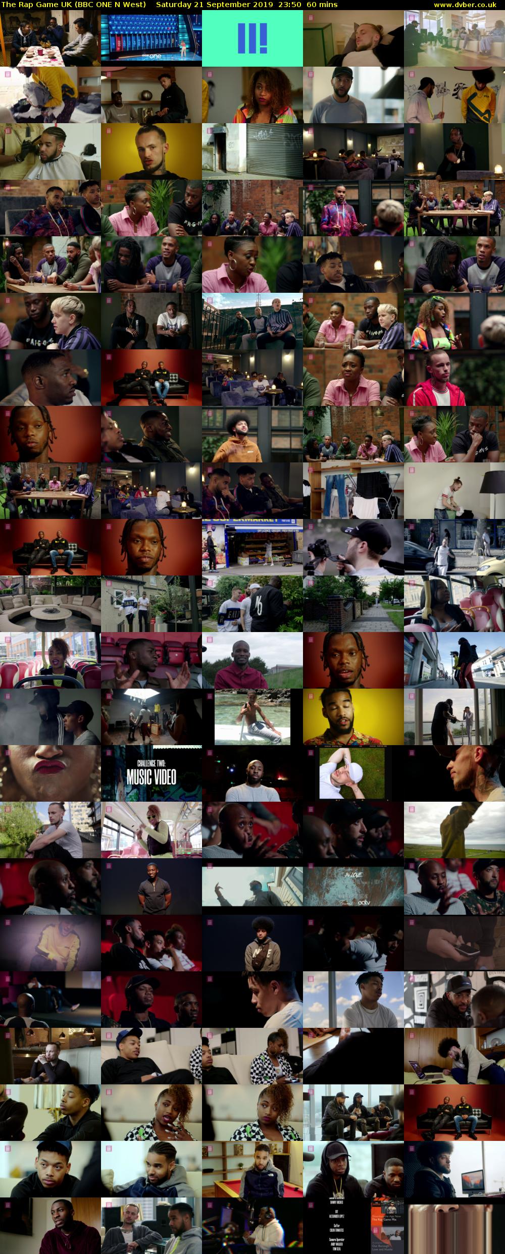 The Rap Game UK (BBC ONE N West) Saturday 21 September 2019 23:50 - 00:50