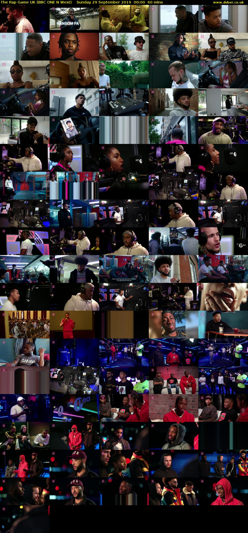 The Rap Game UK (BBC ONE N West) Sunday 29 September 2019 00:00 - 01:00