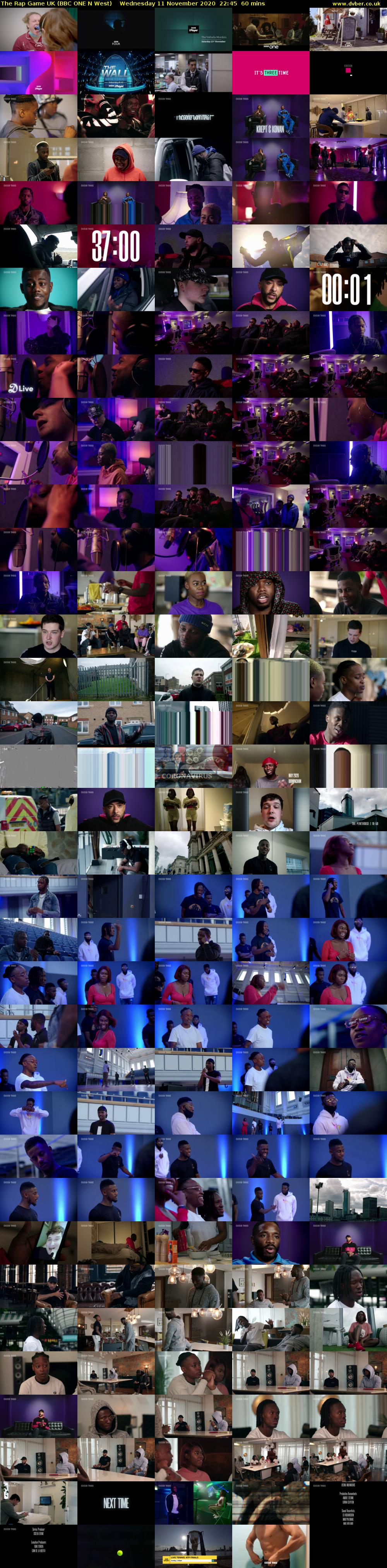 The Rap Game UK (BBC ONE N West) Wednesday 11 November 2020 22:45 - 23:45