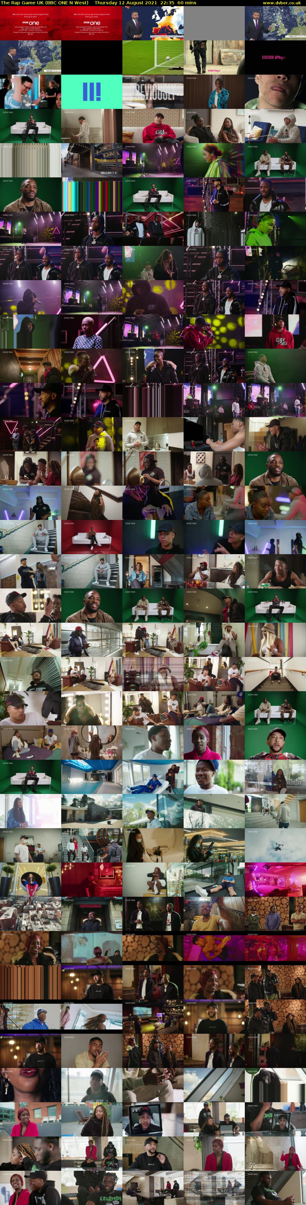 The Rap Game UK (BBC ONE N West) Thursday 12 August 2021 22:35 - 23:35